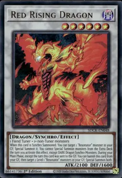 Red Rising Dragon 1st Ultra Rare SDCK-EN048 Yu-Gi-Oh! - Image 1