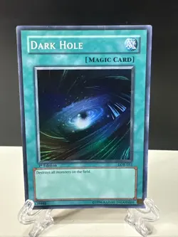 Dark Hole LOB-052 Super Rare 1st Edition Asian English YuGiOh! - Image 1