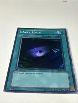 Dark Hole LOB-052 Super Rare 1st Edition Asian English YuGiOh! - Image 3