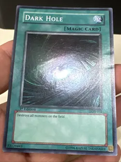 Dark Hole LOB-052 Super Rare 1st Edition Asian English YuGiOh! - Image 5