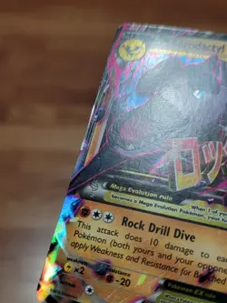 Mega M Aerodactyl EX Pokemon Card Holo Ultra Rare XY98 Black Star Promo - MP! - Image 3