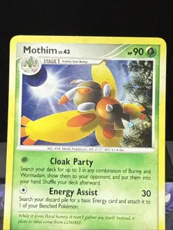 Pokemon Card Mothim 6/99 Platinum Arceus Holo Rare Near Mint - Image 2