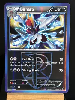Pokemon Card Bisharp 74/116 Black & White Plasma Freeze Reverse Holo Near Mint - Image 1