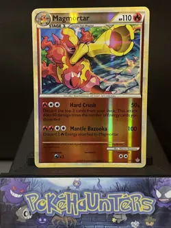 Pokemon Card Magmortar 2/95 Reverse Holo Rare Heartgold Soulsilver Unleashed NM - Image 1