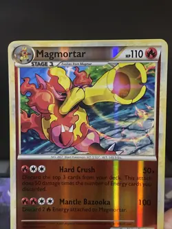 Pokemon Card Magmortar 2/95 Reverse Holo Rare Heartgold Soulsilver Unleashed NM - Image 2