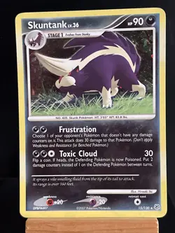 Pokemon Card Skuntank HOLO 15/130 Diamond Pearl Excellent To Near Mint - Image 1