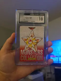 1996 POKEMON JAPANESE BANDAI CARDDASS Staryu Red CARD CGC 10 Part 2 - 120 - Image 1