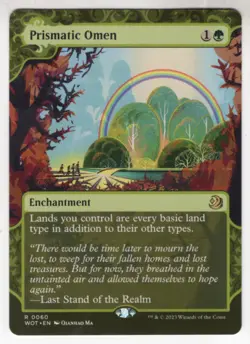 MTG Wilds Of Eldraine Enchanting Tales Card #60 Prismatic Omen - Image 1