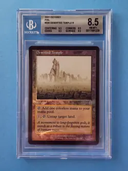 Deserted Temple Vintage FOIL MTG Odyssey Graded BGS 8.5 NM - MT+! - Image 1