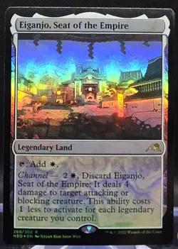 Eiganjo, Seat of the Empire #268 Kamigawa: Neon Dynasty Foil Rare - Image 1