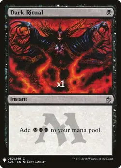 MTG Mystery Booster MB1 Dark Ritual MINT - Image 1