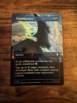 Crashing Wave TLA-0300 Avatar MTG Borderless Foil - Image 1