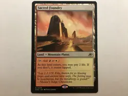 MTG Edge Of Eternities SACRED FOUNDRY LP (3064) Graded Power - Image 1