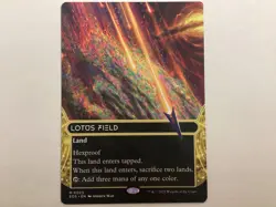 MTG Edge Of Eternities LOTUS FIELD Borderless NM (3079) Graded Power - Image 1