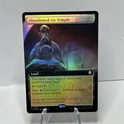 MTG Magic The Gathering Avatar ABANDONED AIR TEMPLE Extended Art Foil Rare #0386 - Image 1