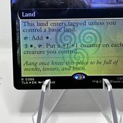 MTG Magic The Gathering Avatar ABANDONED AIR TEMPLE Extended Art Foil Rare #0386 - Image 5