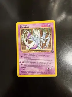 Pokemon Card Mewtwo Wizards Black Star Promo 12 Good Condition - Image 1