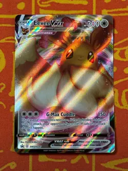 POKEMON TCG EEVEE VMAX SWSH087 HOLO BLACK STAR PROMO NEAR MINT - Image 1