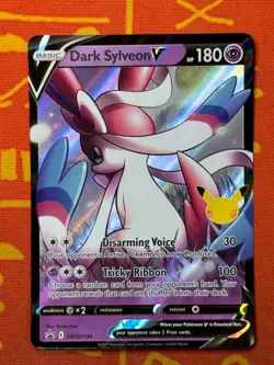 POKEMON TCG DARK SYLVEON V SWSH134 HOLO NM BLACK STAR PROMO CELEBRATIONS - Image 1