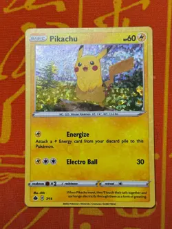 POKEMON TCG PIKACHU 7/15 HOLO MCDONALDS PROMO LIGHT PLAY - Image 1