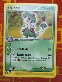 POKEMON TCG BRELOOM 16/109 NON HOLO RARE EXCELLENT RUBY & SAPPHIRE - Image 1