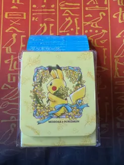 POKEMON CENTER JAPAN CUTE PIKACHU MIMOSA E POKEMON DECK BOX NEW - Image 1