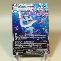 Vaporean VMAX SWSH182 Black Star Promo Pokemon Ultra Rare Full Art Near Mint 🎄 - Image 2