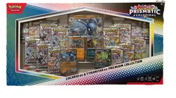 NEW Pokemon Prismatic Evolutions Lucario ex & Tyranitar ex Large Box English - Image 1