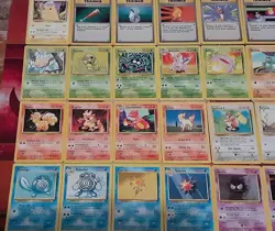 36 Vintage WoTC Base Set Unlimited Pokemon Cards Common-Uncommon (LP+) No Dupes - Image 3
