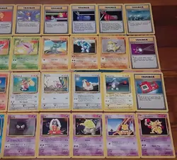 36 Vintage WoTC Base Set Unlimited Pokemon Cards Common-Uncommon (LP+) No Dupes - Image 4