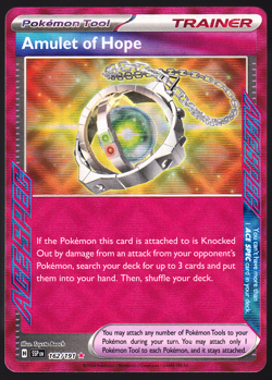 Amulet of Hope 162/191 Surging Sparks Ace Spec Holo Pokemon TCG NM - Image 1