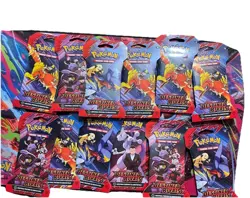 Pokemon TCG Destined Rivals Booster Hanger Packs New Sealed- Lot Of 12 - Image 1