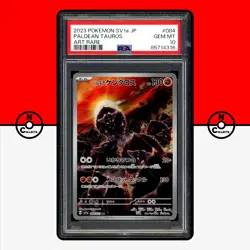 Pokemon PSA 10 Paldean Tauros AR 084/073 sv1a Triplet Beat Japanese - Image 1