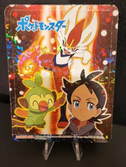 Pokemon Goh/Cinderace/Grookey No 05 Holo Sticker Nintendo MARUMIYA - Image 1