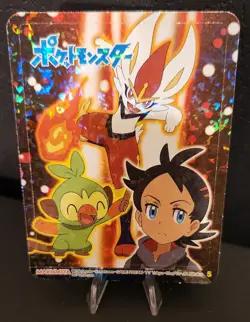 Pokemon Goh/Cinderace/Grookey No 05 Holo Sticker Nintendo MARUMIYA - Image 2