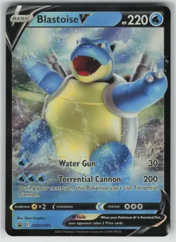 Blastoise V Holo #SWSH101 Sword & Shield Promo Cards Pokemon TCG - Image 1