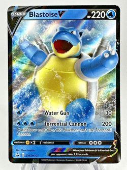 Blastoise V SWSH101 Black Star Promo Pokemon Sword & Shield Ultra Rare NM/M Card - Image 1