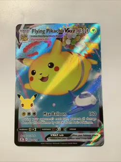 Pokemon TCG Flying Pikachu VMAX 007/025 Celebrations Full Art Ultra Rare Holo - Image 1