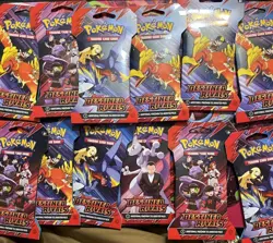 Pokemon TCG Destined Rivals Booster Hanger Packs New Sealed- Lot Of 12 - Image 2