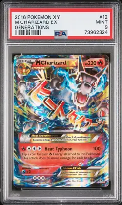 2016 Pokemon TCG M Charizard EX 12/83 XY Generations PSA 9 MINT Graded Card - Image 1