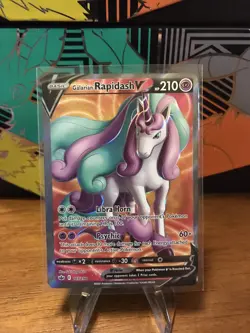 Pokemon Galarian Rapidash V 167/198 Chilling Reign Full Art Ultra Rare NM/M - Image 1