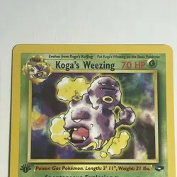 Pokemon FIRST EDITION Gym Challenge Koga Beedrill Koga Weezing WOTC Cards LP+ - Image 4