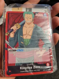 Roronoa Zoro One Piece Tutorial Demo Deck Card Game Version 2 - Sealed - Image 1