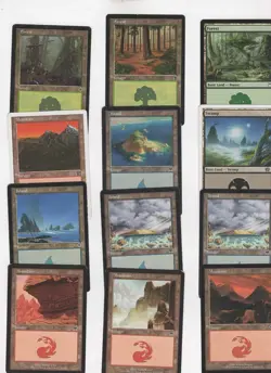 Lot of 130 Magic land cards - Image 1