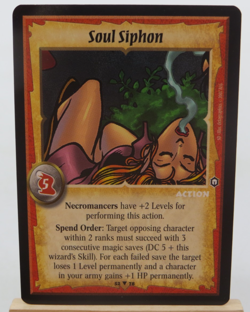 WARLORD Saga of the Storm CCG Action Card SOUL SIPHON 52/78 - Image 1