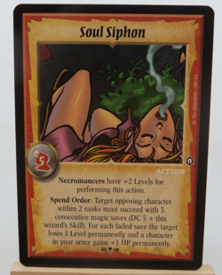 WARLORD Saga of the Storm CCG Action Card SOUL SIPHON 52/78 #960 - Image 1