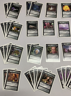72 Star Trek Next Generation CCG Dilemma Cards 1994 White Boarder Bundle Job Lot - Image 2