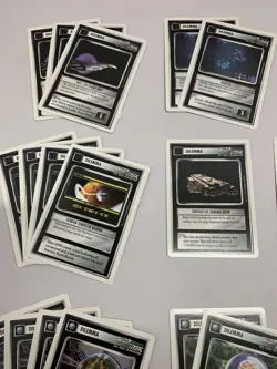 72 Star Trek Next Generation CCG Dilemma Cards 1994 White Boarder Bundle Job Lot - Image 5