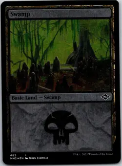 Magic the Gathering Swamp #485 Modern Horizons 2 Foil Etched x1 MTG - Image 1