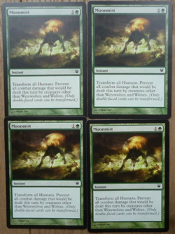 4 x Moonmist / Mondnebel - INNISTRAD - englisch ** Playset ** Werewolves - Image 1